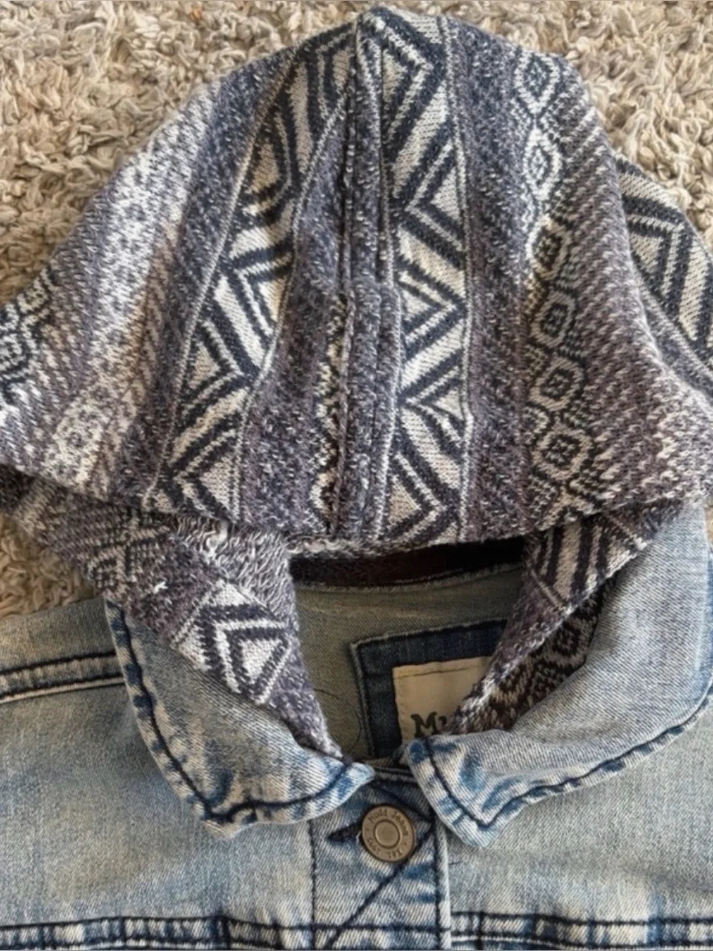Mudd Girls• Denim Boho Jacket | Size 10